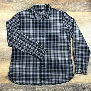 John Varvatos Cotton Plaid Shirt